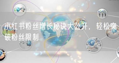 小红书粉丝增长秘诀大公开，轻松突破粉丝限制