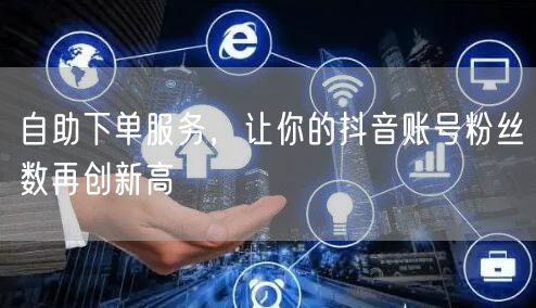 自助下单服务，让你的抖音账号粉丝数再创新高