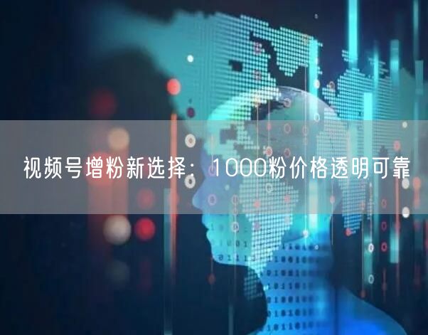 视频号增粉新选择：1000粉价格透明可靠